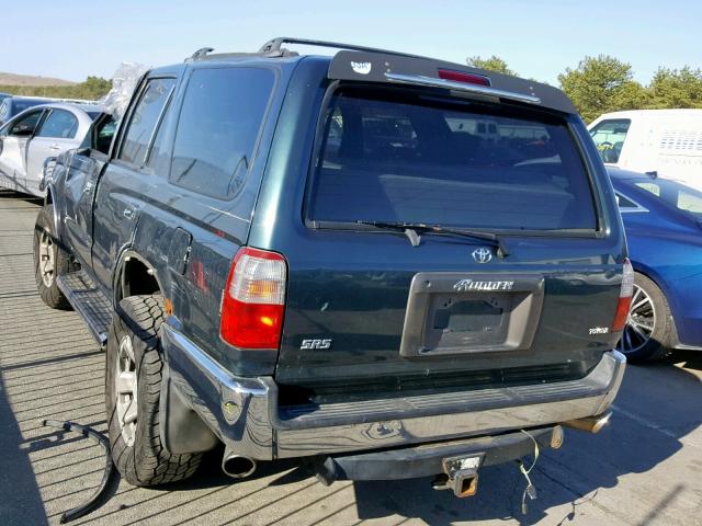 JT3HN86R8T0002645 - 1996 TOYOTA 4RUNNER SR GREEN photo 3