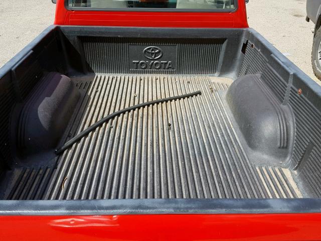 4TANL42N2VZ279852 - 1997 TOYOTA TACOMA RED photo 6