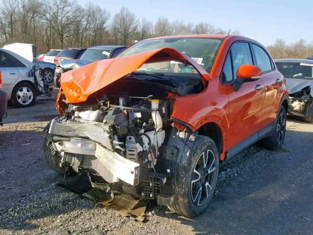 ZFBCFYAB8HP611751 - 2017 FIAT 500X POP ORANGE photo 2