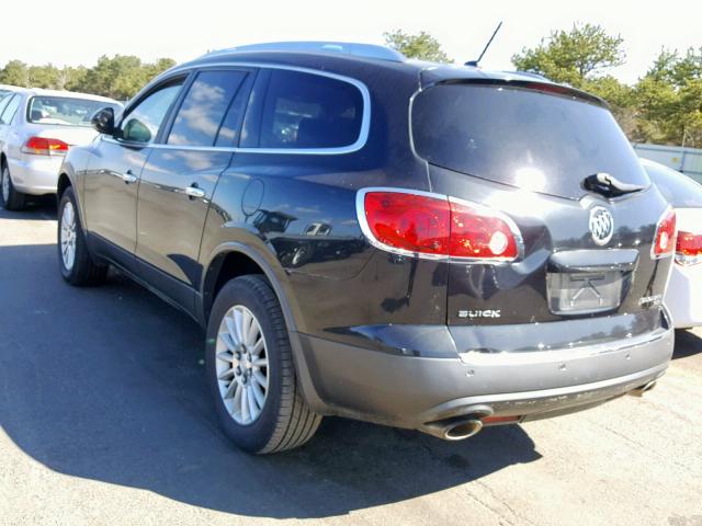 5GALRBED9AJ121259 - 2010 BUICK ENCLAVE CX BLACK photo 3