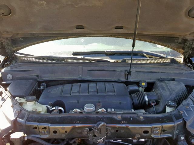 5GALRBED9AJ121259 - 2010 BUICK ENCLAVE CX BLACK photo 7