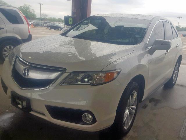 5J8TB3H55FL003011 - 2015 ACURA RDX TECHNO WHITE photo 2