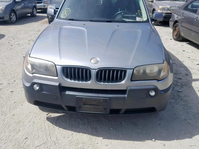 WBXPA73405WC52473 - 2005 BMW X3 2.5I GRAY photo 9