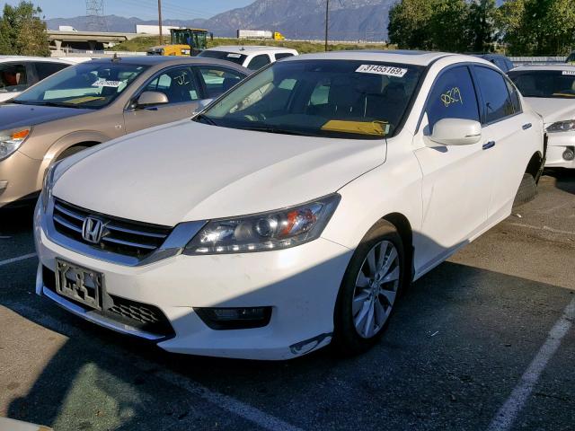 1HGCR3F81FA030663 - 2015 HONDA ACCORD EXL WHITE photo 2