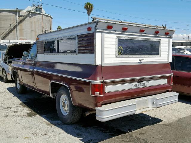 CCL148Z153721 - 1978 CHEVROLET PICKUP MAROON photo 3