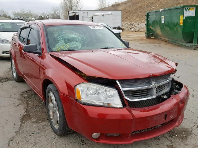 1B3LC56R68N695687 - 2008 DODGE AVENGER SX RED photo 1