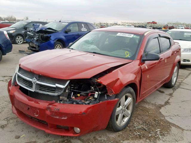 1B3LC56R68N695687 - 2008 DODGE AVENGER SX RED photo 2