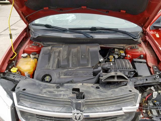 1B3LC56R68N695687 - 2008 DODGE AVENGER SX RED photo 7