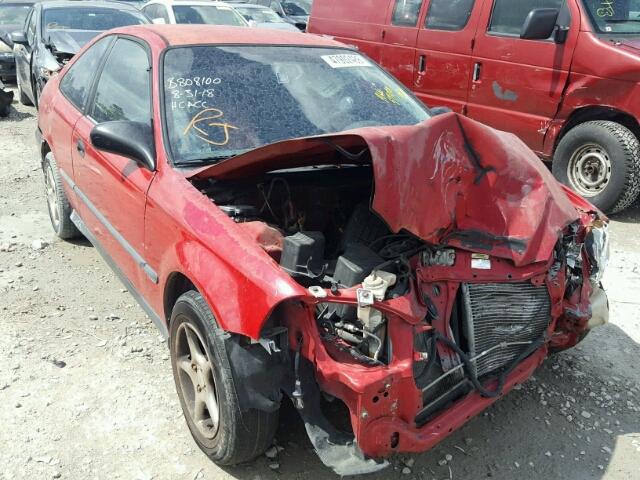 1HGEJ6224TL022656 - 1996 HONDA CIVIC DX RED photo 1