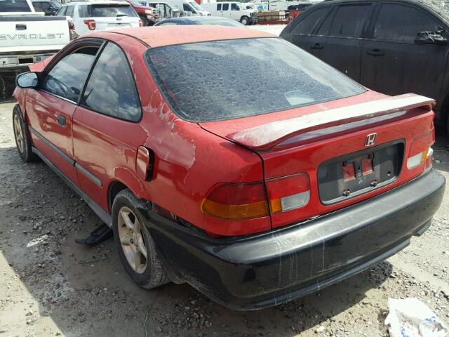 1HGEJ6224TL022656 - 1996 HONDA CIVIC DX RED photo 3