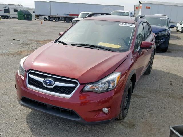 JF2GPAPC8F8293349 - 2015 SUBARU XV CROSSTR RED photo 2