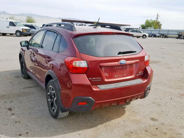 JF2GPAPC8F8293349 - 2015 SUBARU XV CROSSTR RED photo 3