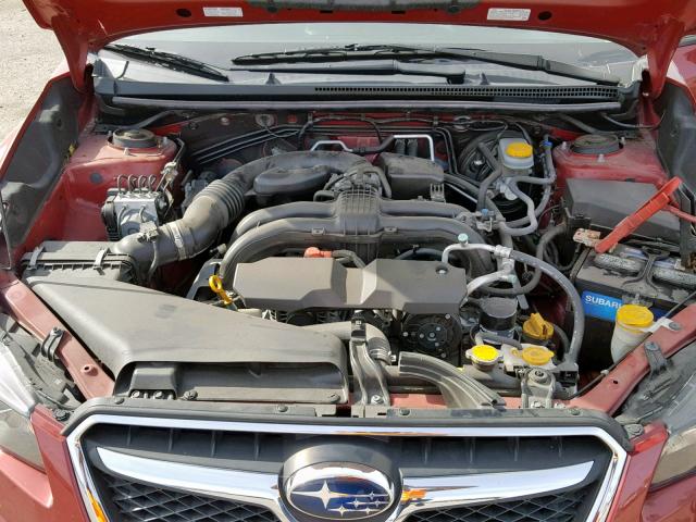 JF2GPAPC8F8293349 - 2015 SUBARU XV CROSSTR RED photo 7