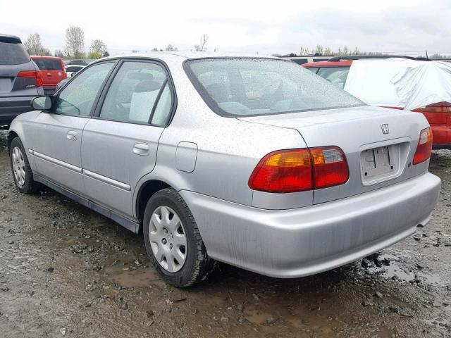 2HGEJ6619YH535939 - 2000 HONDA CIVIC BASE SILVER photo 3