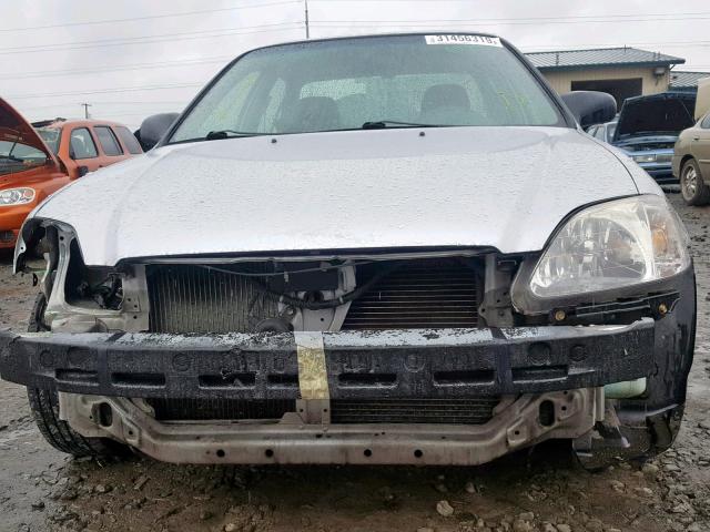 2HGEJ6619YH535939 - 2000 HONDA CIVIC BASE SILVER photo 9