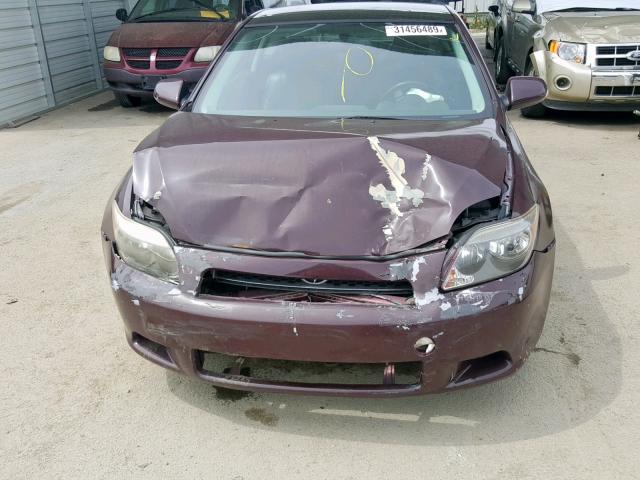 JTKDE177970205993 - 2007 TOYOTA SCION TC ბურგუნდია ფოტო 7