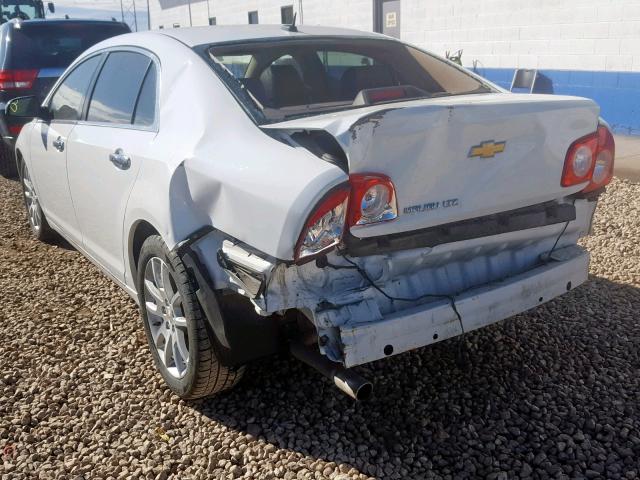 1G1ZE5E16BF395365 - 2011 CHEVROLET MALIBU LTZ 白色 照片 3