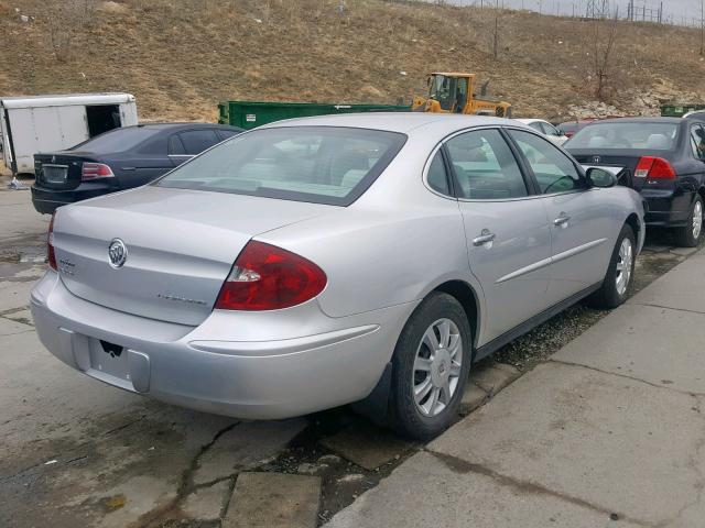 2G4WC532651327473 - 2005 BUICK LACROSSE C SILVER photo 4
