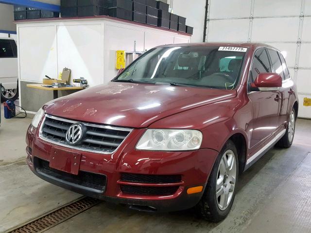 WVGMM77L15D081441 - 2005 VOLKSWAGEN TOUAREG 4. BURGUNDY photo 2