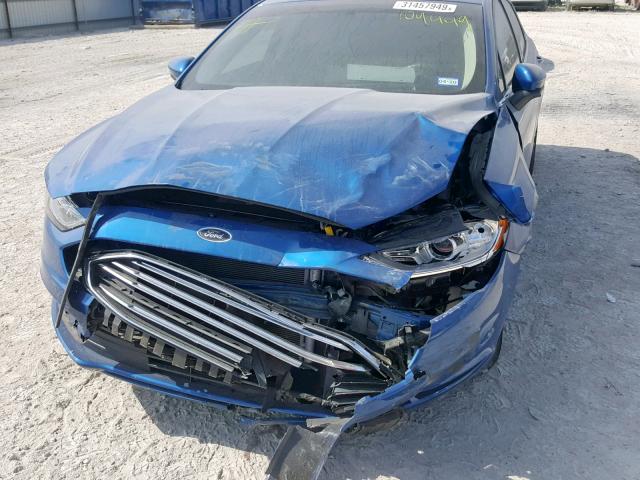 3FA6P0G78JR109449 - 2018 FORD FUSION S BROWN photo 9