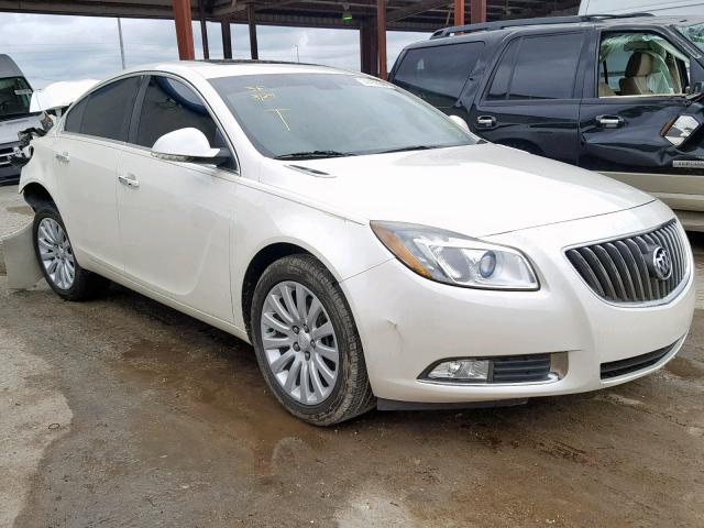 2G4GT5GV9D9201231 - 2013 BUICK REGAL PREM WHITE photo 1