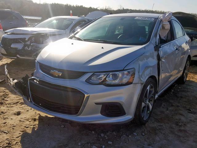 1G1JF5SB0H4120876 - 2017 CHEVROLET SONIC PREM SILVER photo 2