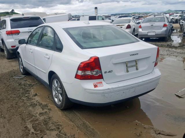 YV1MS390X62188257 - 2006 VOLVO S40 2.4I WHITE photo 3