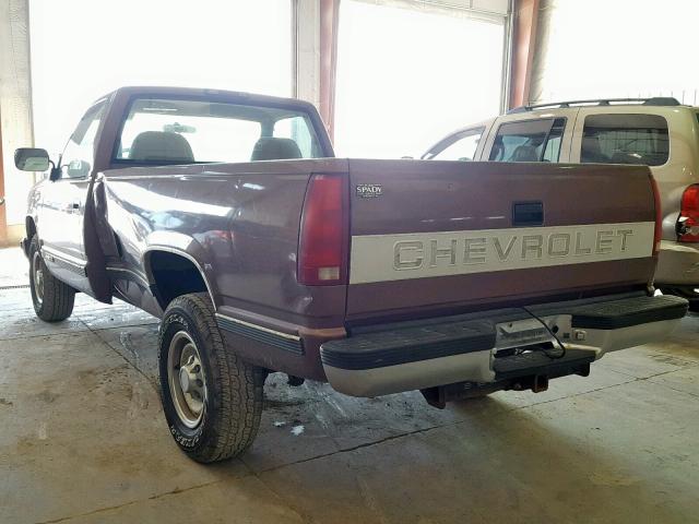 1GCGC24K7RE169588 - 1994 CHEVROLET GMT-400 C2 BROWN photo 3