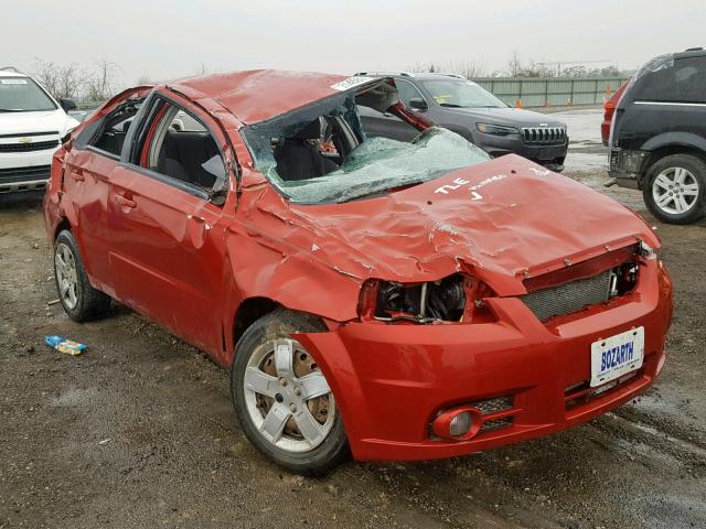 KL1TG5DE2BB114950 - 2011 CHEVROLET AVEO LT RED photo 1