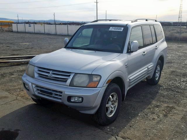 JA4MW51RX2J016823 - 2002 MITSUBISHI MONTERO LI GRAY photo 2