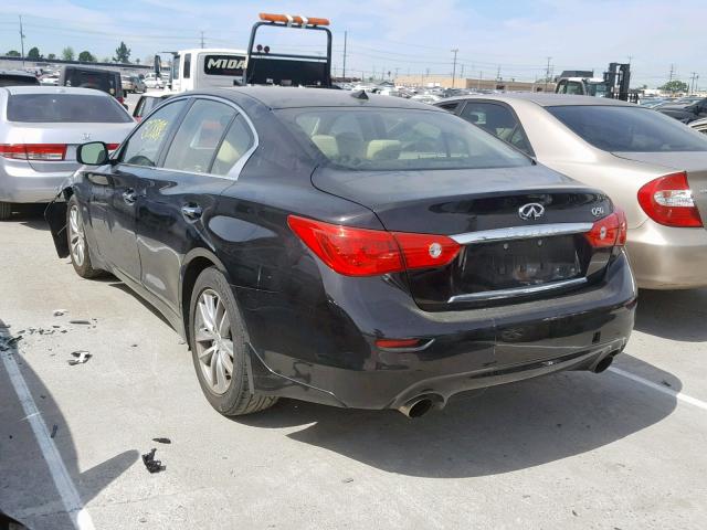 JN1CV7AP4GM201912 - 2016 INFINITI Q50 BASE BLACK photo 3