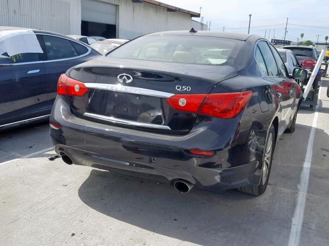 JN1CV7AP4GM201912 - 2016 INFINITI Q50 BASE BLACK photo 4