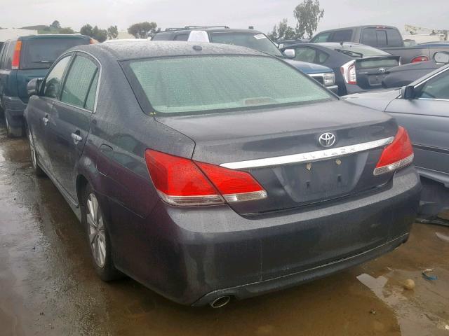 4T1BK3DB7BU391414 - 2011 TOYOTA AVALON BAS BLUE photo 3