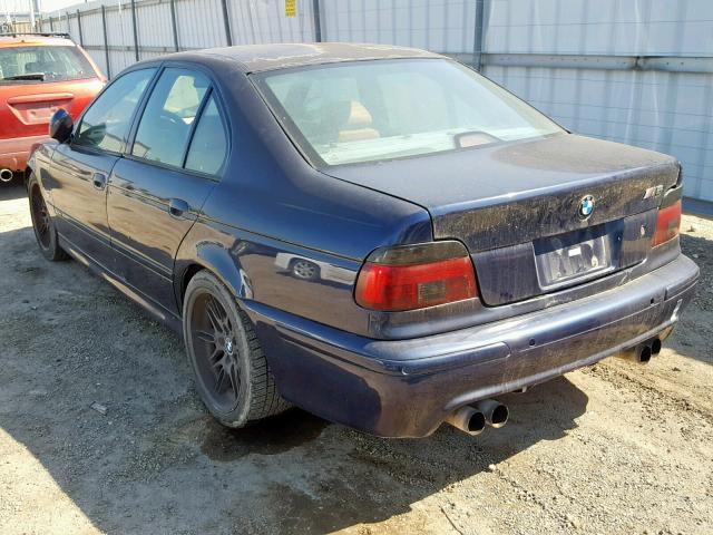 WBSDE934XYBZ95062 - 2000 BMW M5 BLUE photo 3