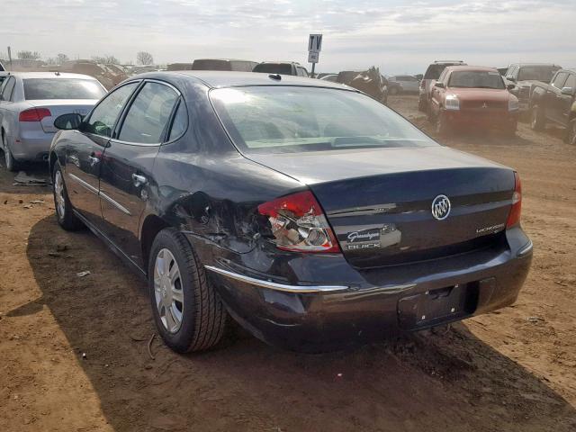 2G4WC582081376794 - 2008 BUICK LACROSSE C BLACK photo 3