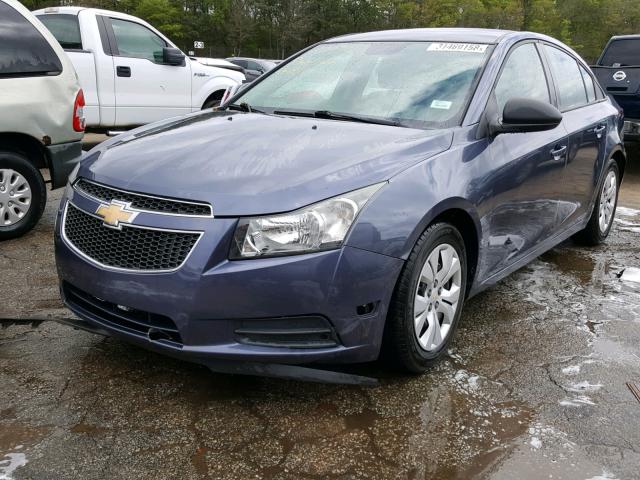 1G1PA5SH5D7272920 - 2013 CHEVROLET CRUZE LS BLUE photo 2