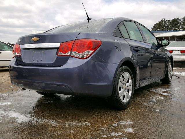 1G1PA5SH5D7272920 - 2013 CHEVROLET CRUZE LS BLUE photo 4