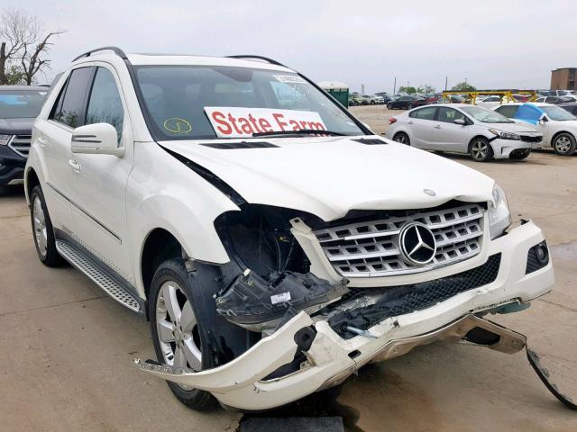 4JGBB5GB6BA658566 - 2011 MERCEDES-BENZ ML 350 WHITE photo 1