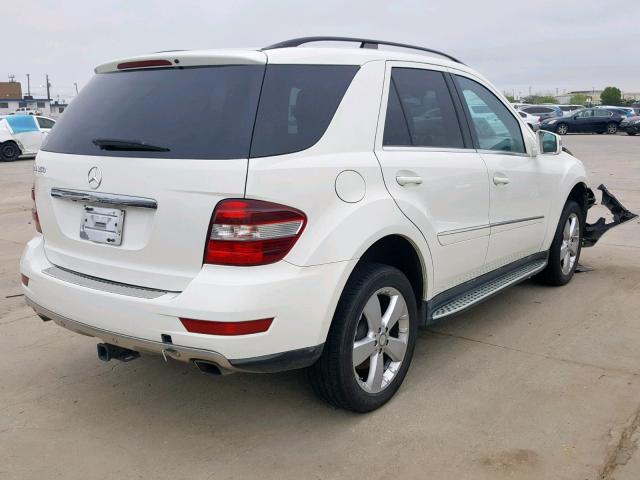 4JGBB5GB6BA658566 - 2011 MERCEDES-BENZ ML 350 WHITE photo 4