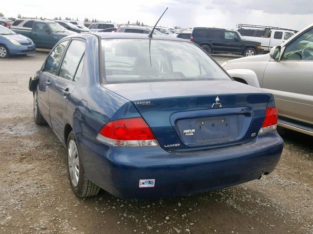 JA3AJ26EX6U018134 - 2006 MITSUBISHI LANCER ES BLUE photo 3