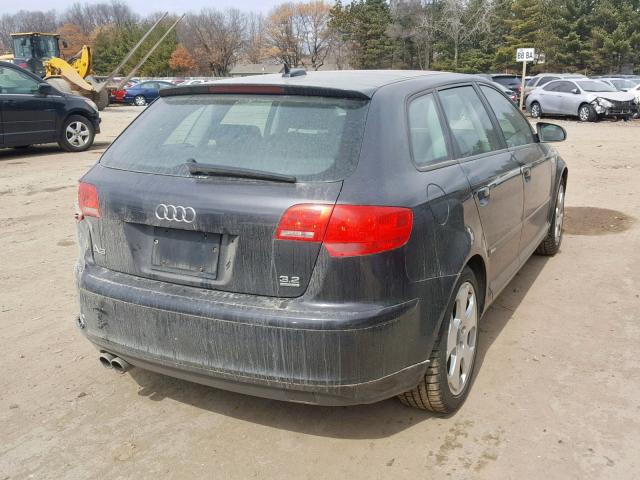 WAUKD78P06A121974 - 2006 AUDI A3 S-LINE GRAY photo 4