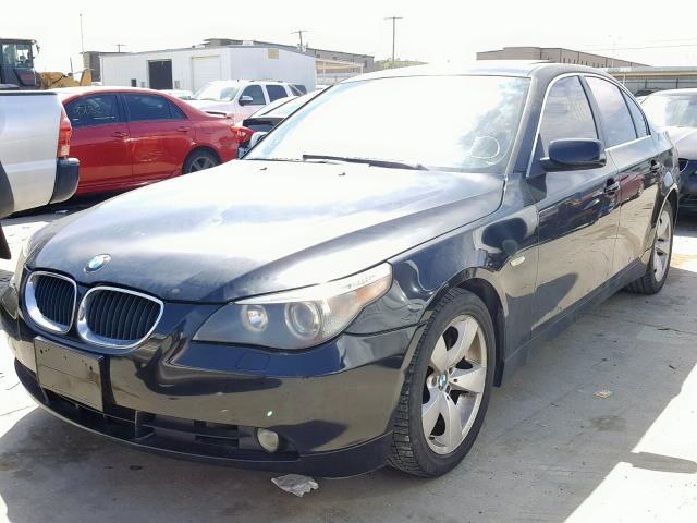 WBANE53567CW64773 - 2007 BMW 525 I BLACK photo 2