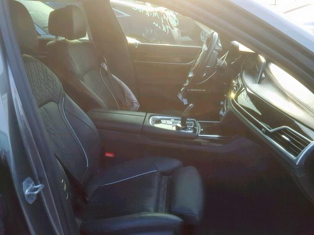 WBA7E2C57GG714578 - 2016 BMW 740 I CHARCOAL photo 5