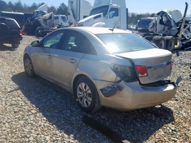 1G1PA5SH4E7206991 - 2014 CHEVROLET CRUZE LS GOLD photo 3