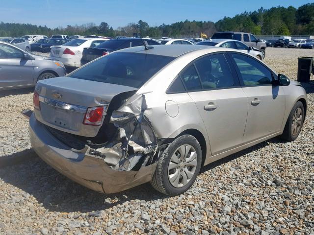 1G1PA5SH4E7206991 - 2014 CHEVROLET CRUZE LS GOLD photo 4