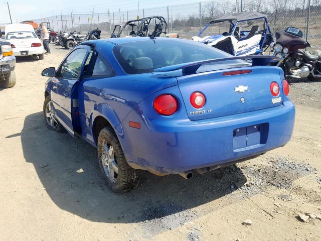 1G1AL18F887201831 - 2008 CHEVROLET COBALT LT BLUE photo 3