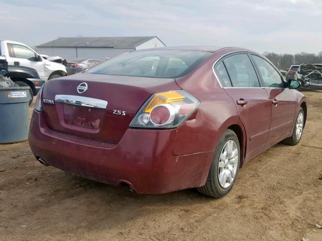 1N4AL2AP7CN474236 - 2012 NISSAN ALTIMA BAS BURGUNDY photo 4