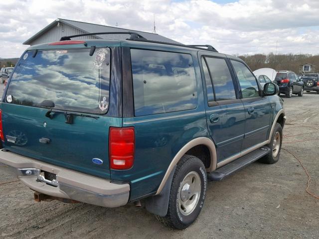 1FMEU18W7VLA23219 - 1997 FORD EXPEDITION GREEN photo 4