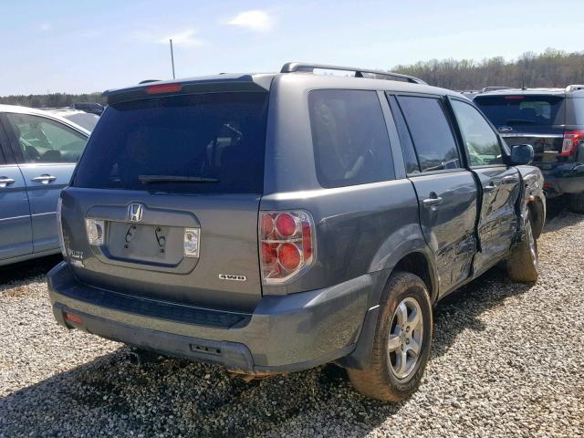 5FNYF18308B056331 - 2008 HONDA PILOT SE GRAY photo 4