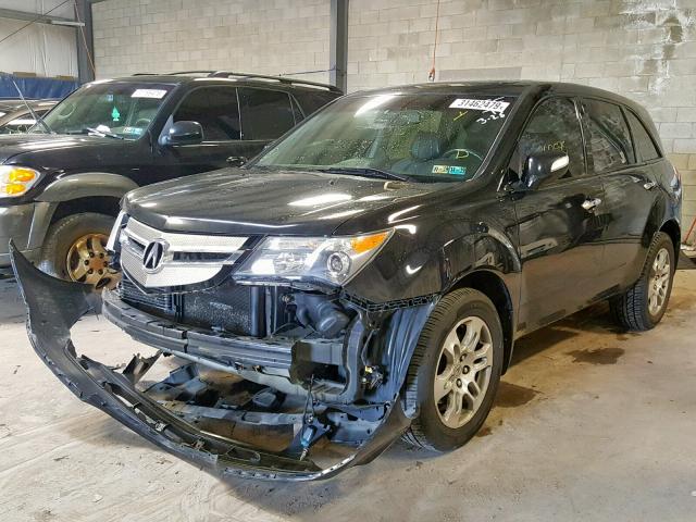 2HNYD28479H500766 - 2009 ACURA MDX TECHNO BLACK photo 2